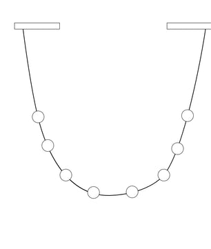 Curve Leather Chandelier