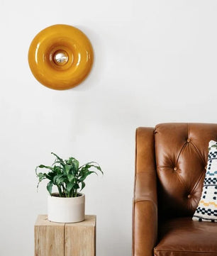 Bauhaus Glass Donut Table / Wall Lamp S77