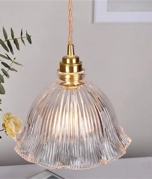 Nordic Retro Flower Glass Pendant Lamp S45