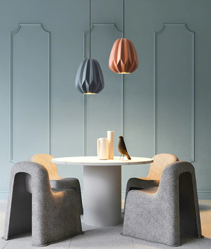 Papaya Resin Pendant Lamp