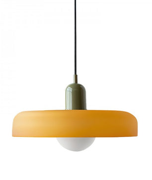 Morandi Glass Disc Orb Pendant Lamp