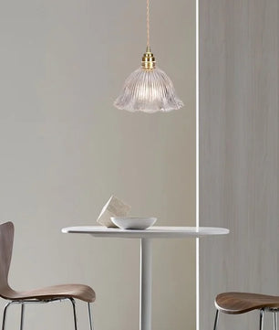 Nordic Retro Flower Glass Pendant Lamp S45