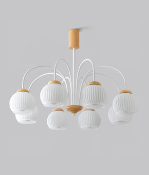 Molecural Wood Chandelier