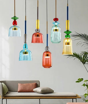 Nordic Macaron Lollipop Glass Pendant Lamp S118