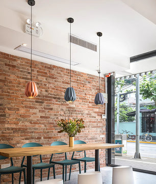 Papaya Resin Pendant Lamp