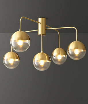 Brass Globulars Ceiling Lamp
