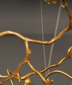 Teardrop Round Crystal Ceiling Lamp