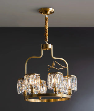 Crystal Bird Chandelier