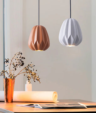 Papaya Resin Pendant Lamp