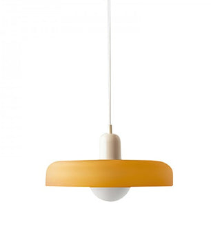 Morandi Glass Disc Orb Pendant Lamp