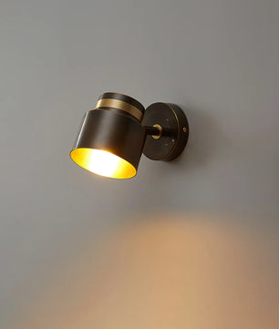 Brass Cylinder Wall Lamp