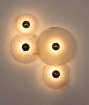 Round Alabaster Wall Lamp