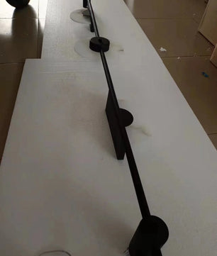 Black Slender Alabaster Wall Lamp