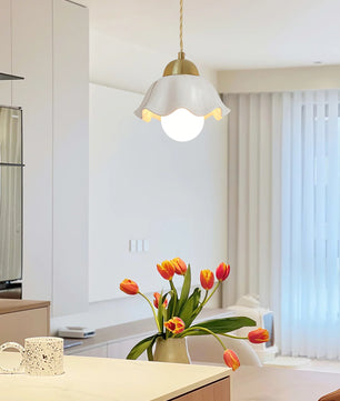 Ceramics Floral Pendant Light