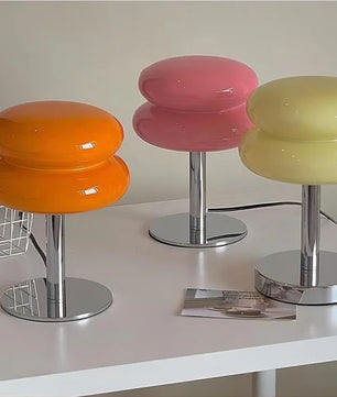 Bauhaus Lollipop Ripple Glass Table Lamp S27