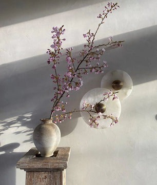 Round Alabaster Wall Lamp