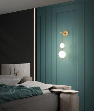 Vertical Globe Wall Lamp