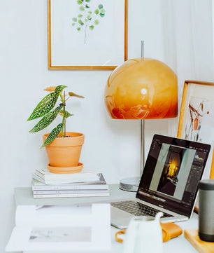 Mushroom Brown Table Lamp