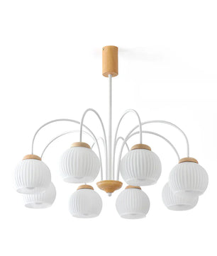 Molecural Wood Chandelier