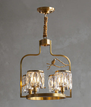 Crystal Bird Chandelier