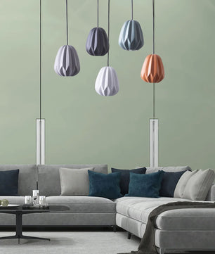 Papaya Resin Pendant Lamp