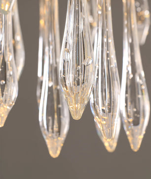 Teardrop Round Crystal Ceiling Lamp