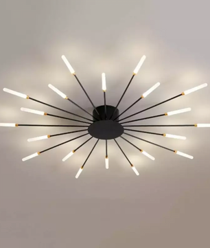 Sputnik Led Fireworks Flush Mount Ceiling Light S40
