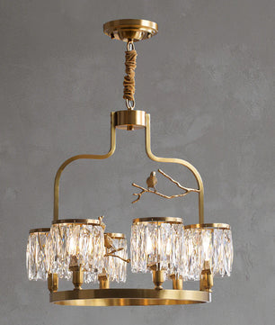 Crystal Bird Chandelier