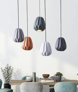 Papaya Resin Pendant Lamp