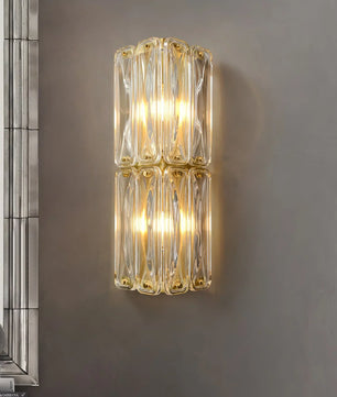 Triangular Glass Wall Light