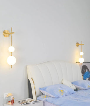 Vertical Globe Wall Lamp