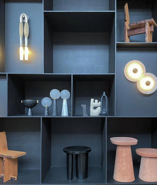 Round Alabaster Combination Wall Lamp