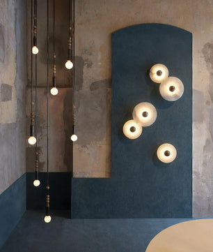 Round Alabaster Wall Lamp