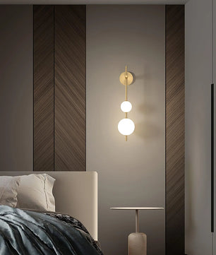 Vertical Globe Wall Lamp