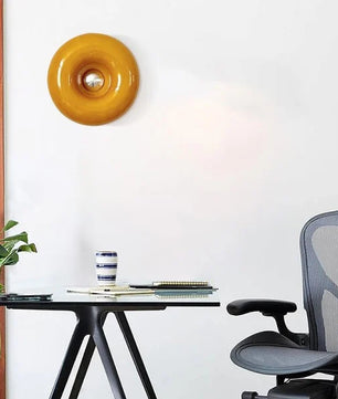 Bauhaus Glass Donut Table / Wall Lamp S77