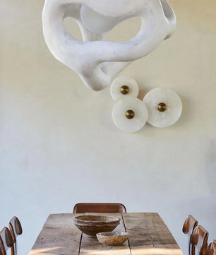 Round Alabaster Wall Lamp