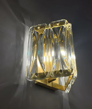 Triangular Glass Wall Light