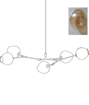 Perry Globe Horizontal Chandelier