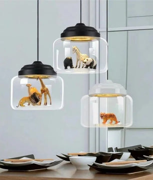 Creative Little Zoo Glass Pendant Light S91