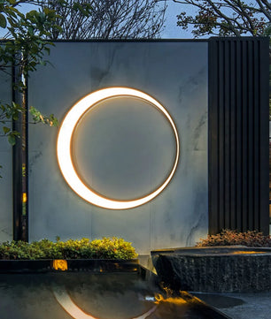 Moon Outdoor Wall Lamp