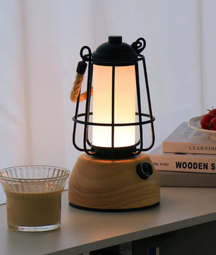 Hemp Rope Lantern Outdoor Table Lamp