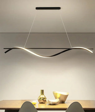 Black Wave Chandelier