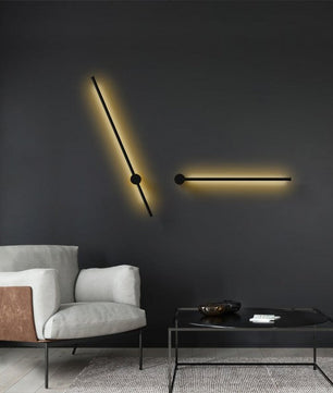 Industrial Black Linear LED Dimmable Wall Light S76