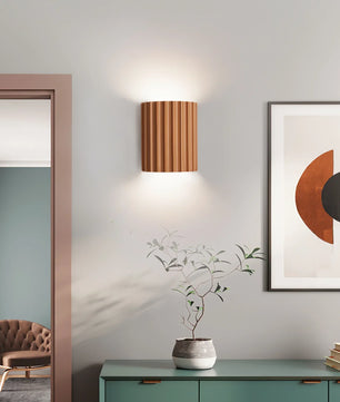 Fluted Resin Wall Lamp