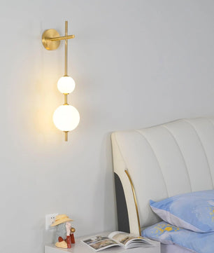 Vertical Globe Wall Lamp