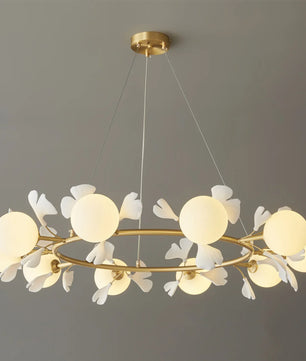 Allanie Gingko Round Chandelier