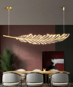 Modern Leaf Shaped Chandelier
