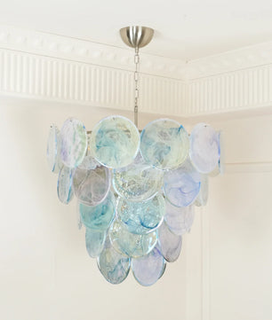 Vistosi Blue Murano Chandelier