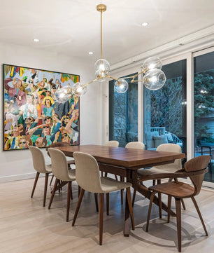 Perry Globe Horizontal Chandelier