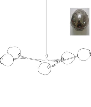 Perry Globe Horizontal Chandelier